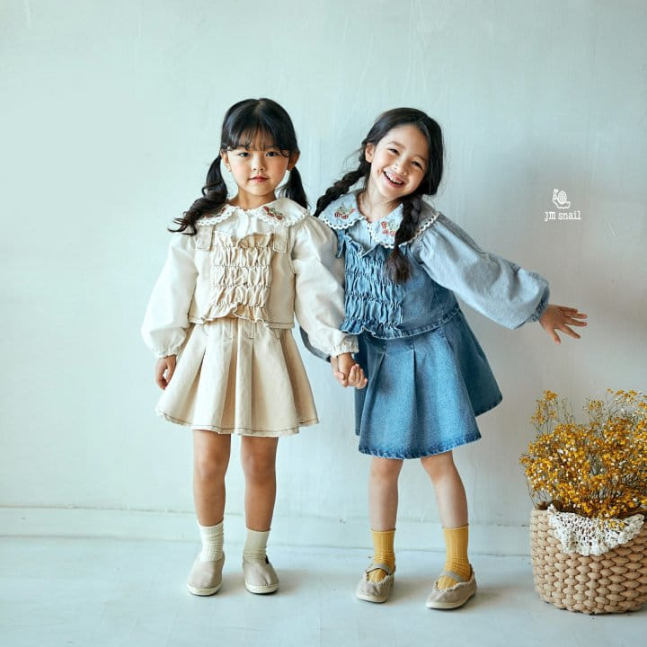 JM Snail - Korean Children Fashion - #childofig - Smog Denim Vest Blue