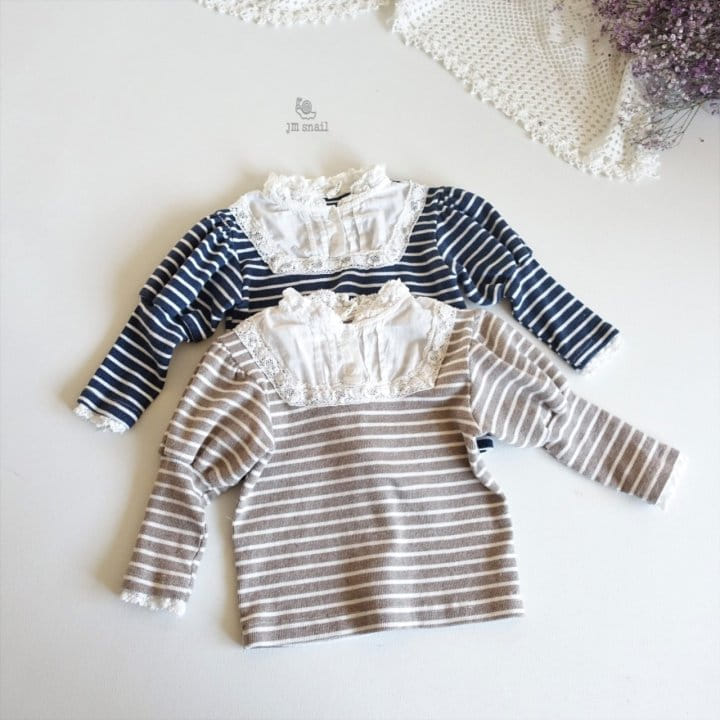 JM Snail - Korean Children Fashion - #childofig - Shirley Stripes Blouse - 10