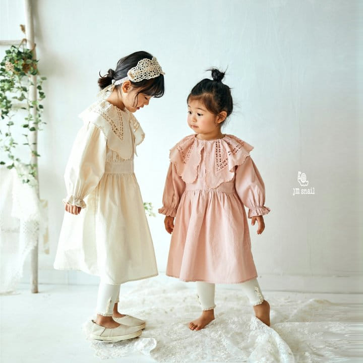 JM Snail - Korean Children Fashion - #childofig - Luna Big Collar One-piece - 6