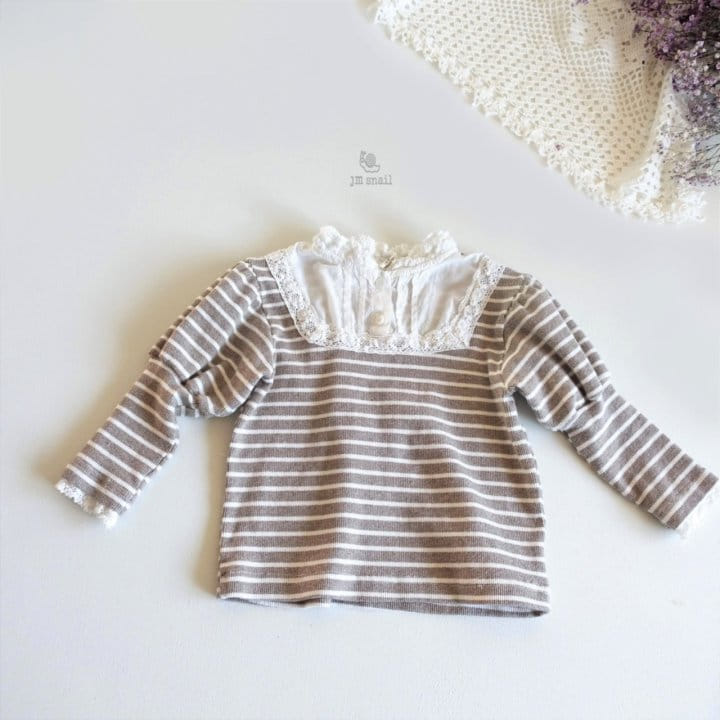 JM Snail - Korean Children Fashion - #childrensboutique - Shirley Stripes Blouse - 12