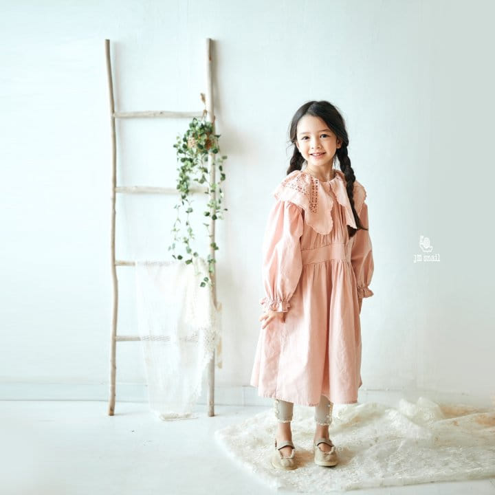 JM Snail - Korean Children Fashion - #childrensboutique - Luna Big Collar One-piece - 8