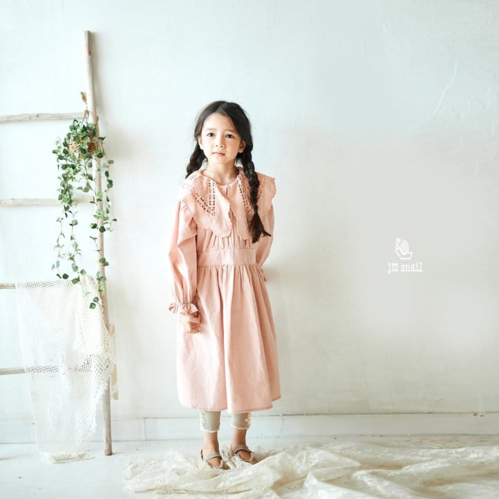 JM Snail - Korean Children Fashion - #designkidswear - Luna Big Collar One-piece - 9