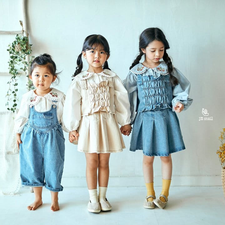 JM Snail - Korean Children Fashion - #designkidswear - Strawberry Blouse - 6