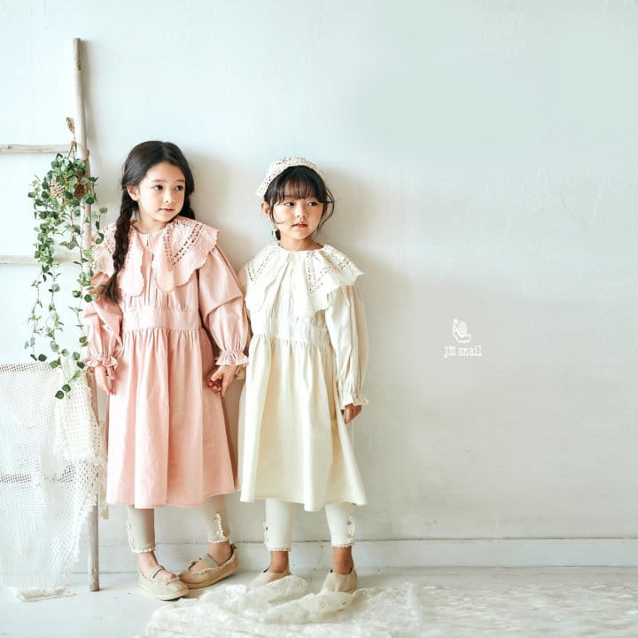 JM Snail - Korean Children Fashion - #discoveringself - Luna Big Collar One-piece - 10