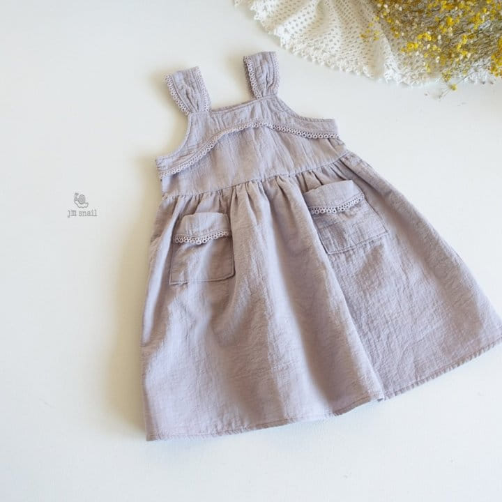 JM Snail - Korean Children Fashion - #kidsshorts - Pocket Vest One-piece - 12