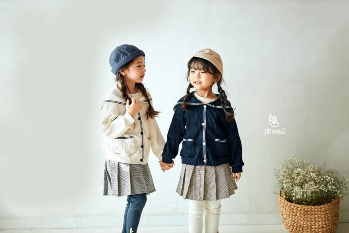 JM Snail - Korean Children Fashion - #kidsshorts - Sailor Cardigan
