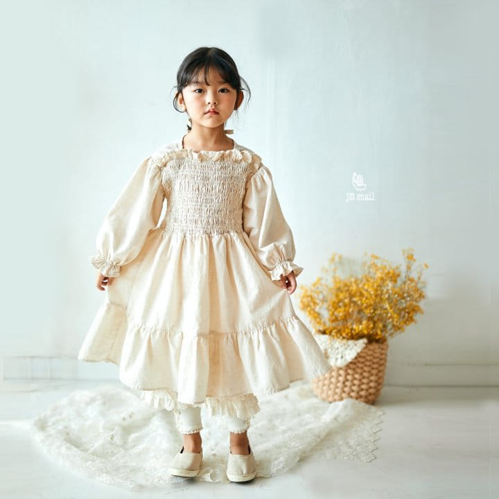 JM Snail - Korean Children Fashion - #kidsstore - Smog Shirring One-piece - 8