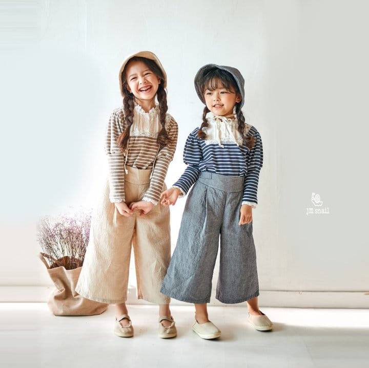 JM Snail - Korean Children Fashion - #kidsstore - Shirley Stripes Blouse - 3