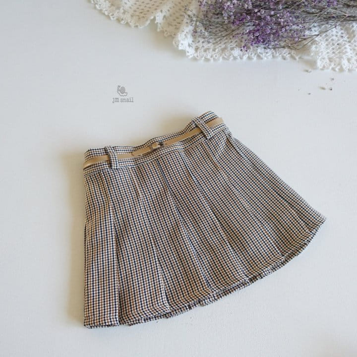 JM Snail - Korean Children Fashion - #kidzfashiontrend - Belt Skirt - 2