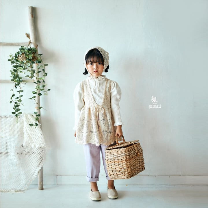 JM Snail - Korean Children Fashion - #kidzfashiontrend - Lace Long Vest - 12