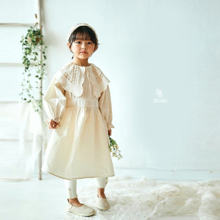 JM Snail - Korean Children Fashion - #magicofchildhood - Luna Big Collar One-piece - 3