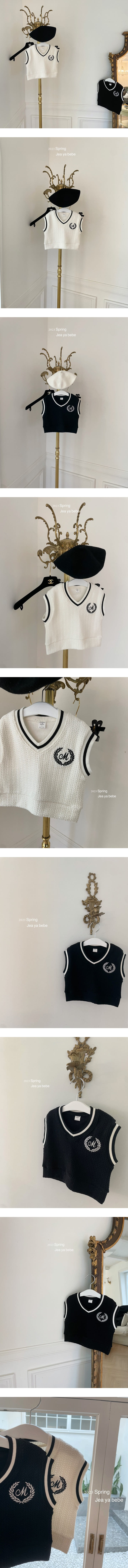 Jeaya & Mymi - Korean Baby Fashion - #babyboutique - M Embrodiery Vest