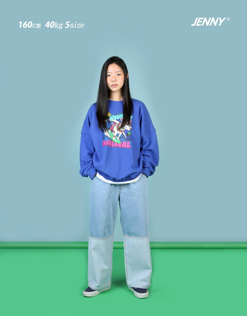 Jenny Basic - Korean Junior Fashion - #magicofchildhood - 2303 Two Block Jeans - 8