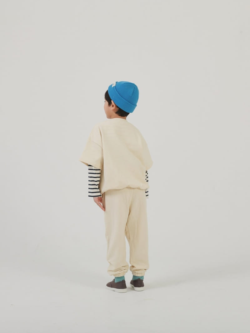 Jermaine - Korean Children Fashion - #childrensboutique - Crema Top Bottom Set - 12