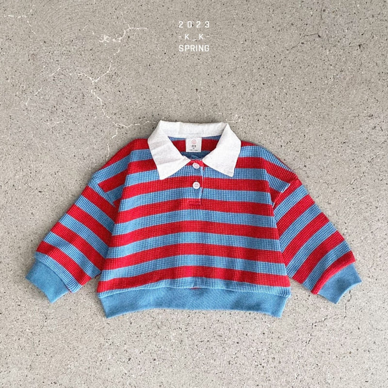 Kk - Korean Children Fashion - #Kfashion4kids - Play Collar Sweatshirt - 3