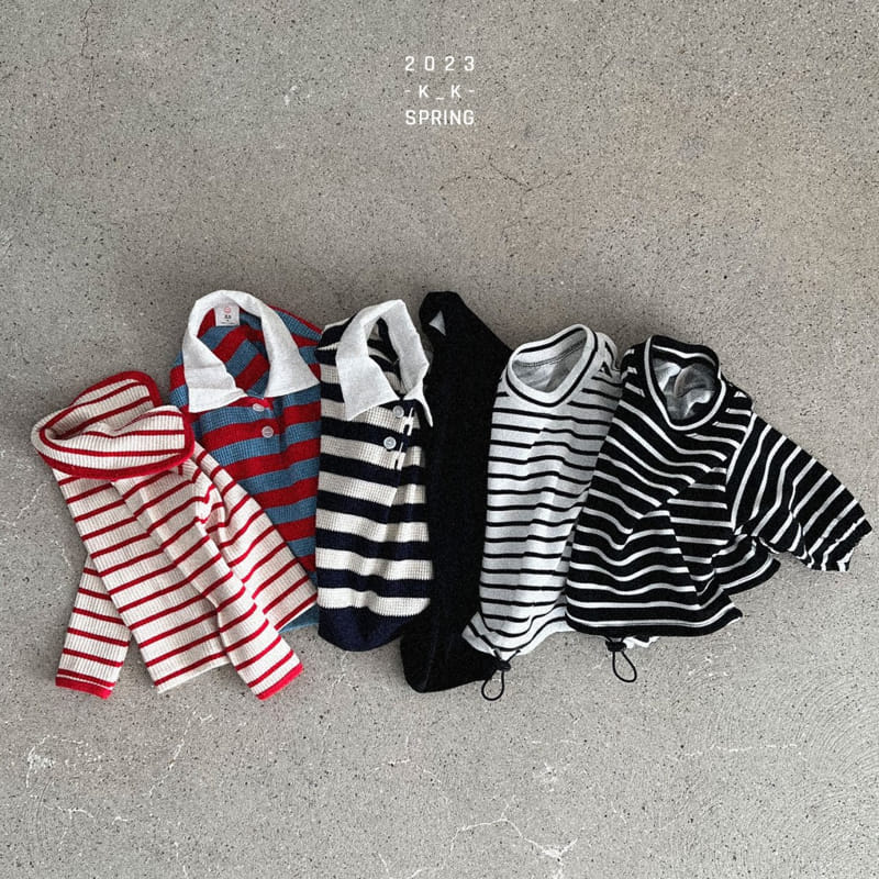 Kk - Korean Children Fashion - #designkidswear - Stripes Crop Tee - 12