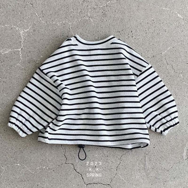 Kk - Korean Children Fashion - #littlefashionista - Stripes Crop Tee - 5