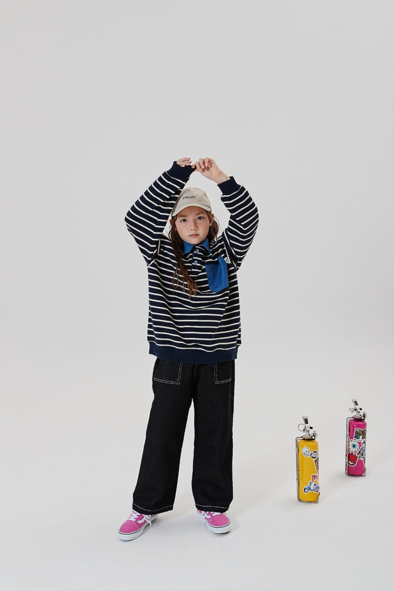 Kokoyarn - Korean Children Fashion - #childofig - Stripes Collar Sweatshirt - 12