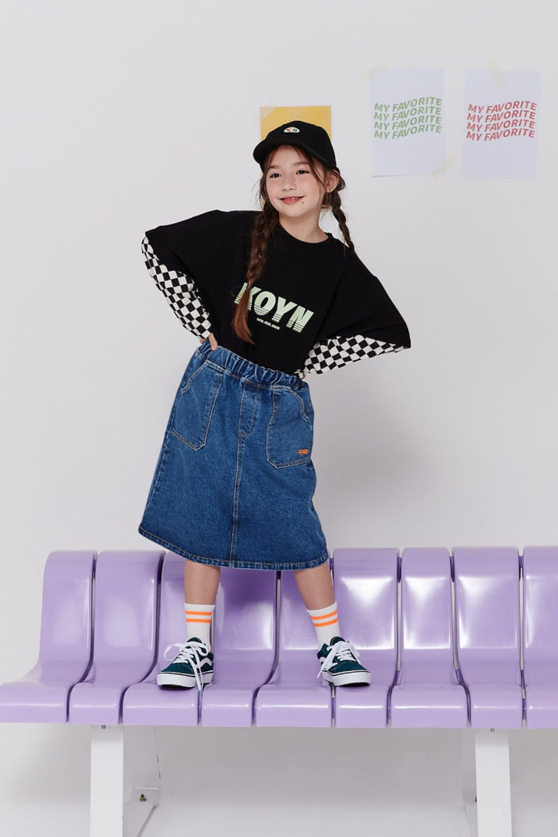 Kokoyarn - Korean Children Fashion - #kidsshorts - All Star Denim Skirt - 5