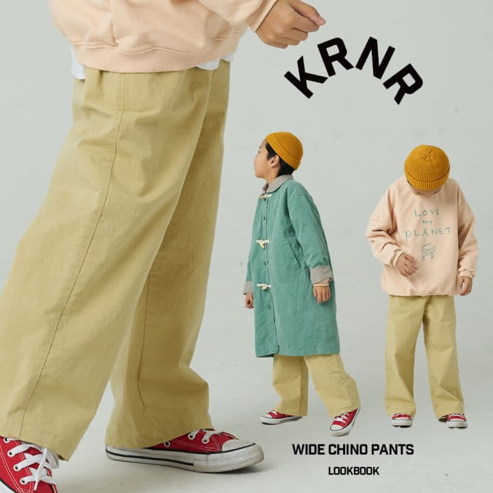 Kurenard - Korean Children Fashion - #designkidswear - Wide Chino Pants - 2
