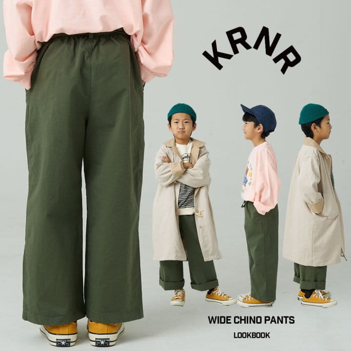 Kurenard - Korean Children Fashion - #discoveringself - Wide Chino Pants - 3