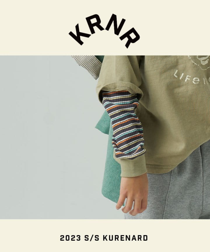 Kurenard - Korean Children Fashion - #kidzfashiontrend - Lip Stripes Turtleneck Tee - 7