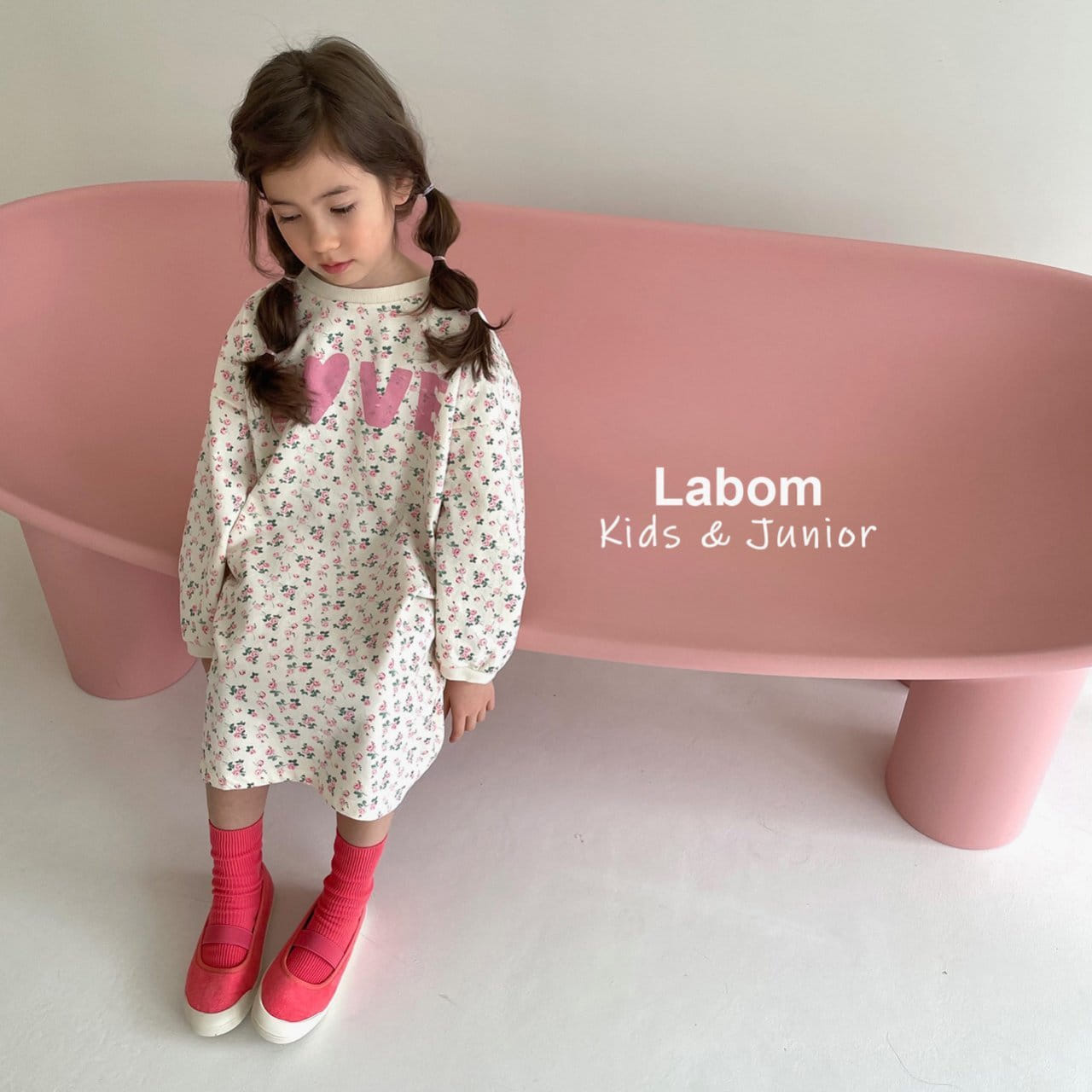 Labom - Korean Children Fashion - #kidsshorts - Love Small Flower One-piece