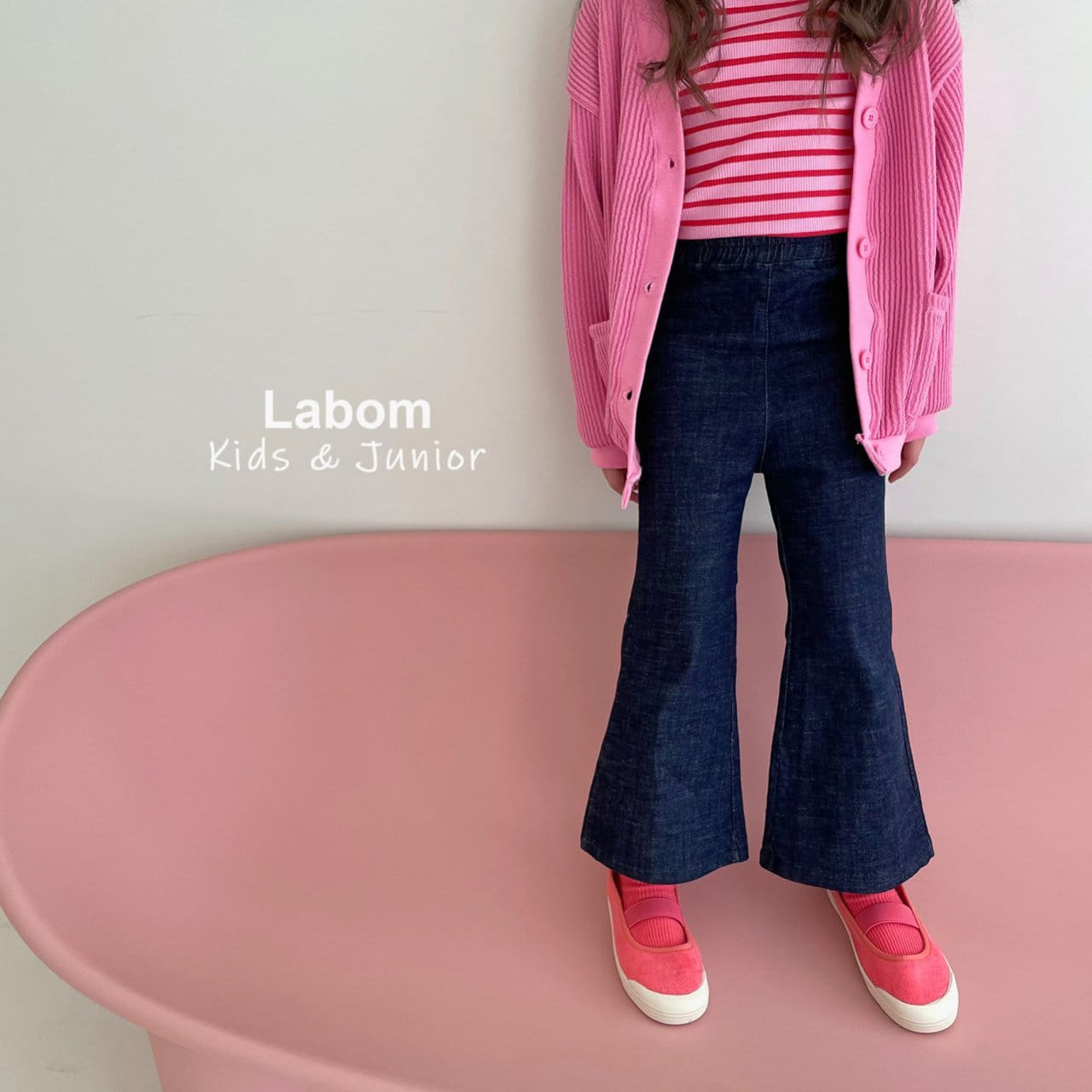 Labom - Korean Children Fashion - #littlefashionista - New Jeans Bootscut - 2