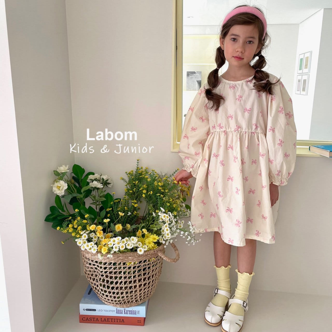 Labom - Korean Children Fashion - #prettylittlegirls - Jennis Ribbon One-piece - 8