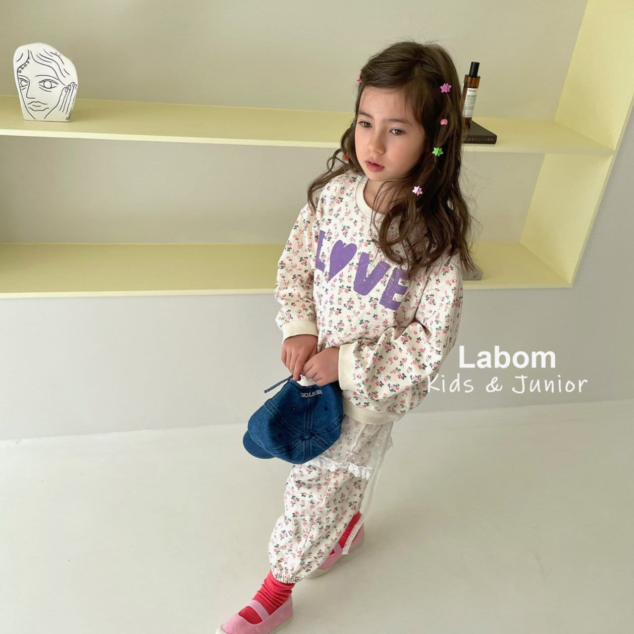 Labom - Korean Children Fashion - #prettylittlegirls - Love Small Flower Sweatshirt - 6