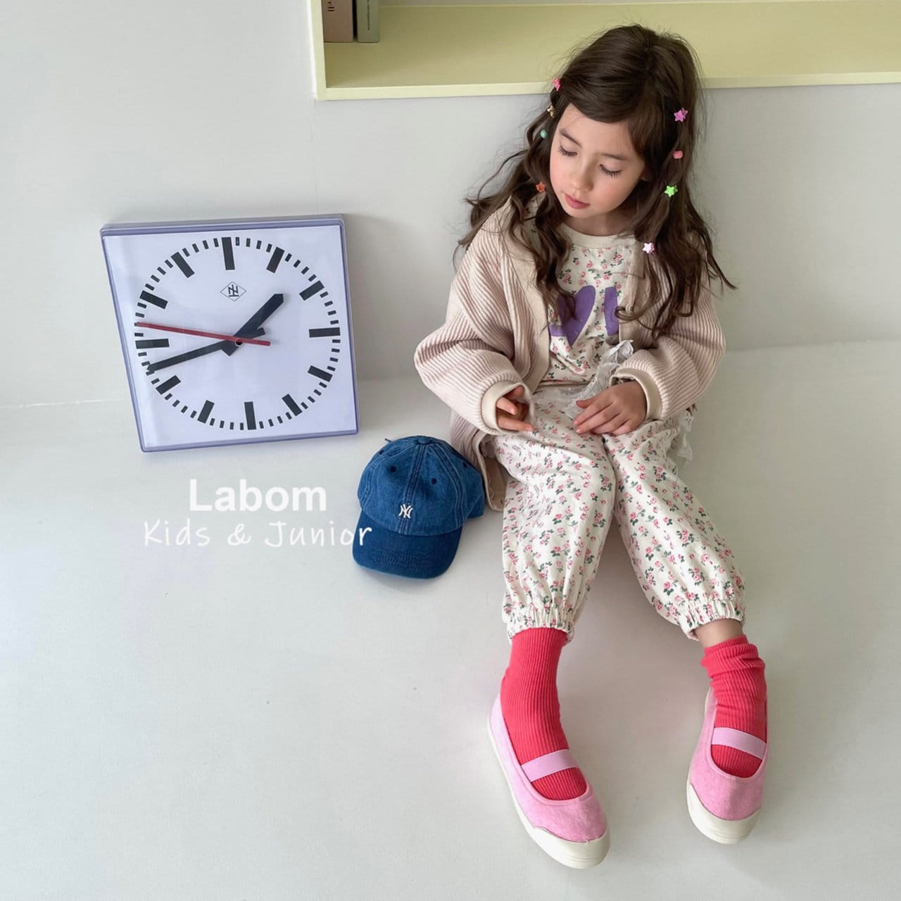 Labom - Korean Children Fashion - #toddlerclothing - Love Small Flower Pants - 9