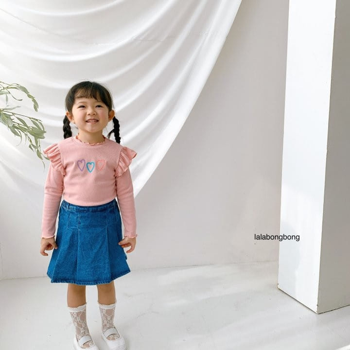 Lalabongbong - Korean Children Fashion - #childofig - Pintuck Denim Shorts - 5