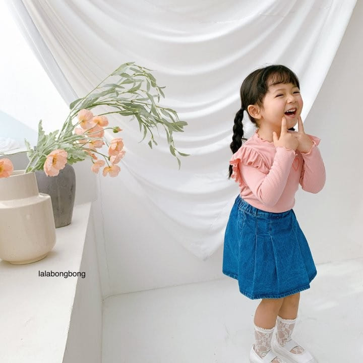 Lalabongbong - Korean Children Fashion - #childrensboutique - Pintuck Denim Shorts - 7