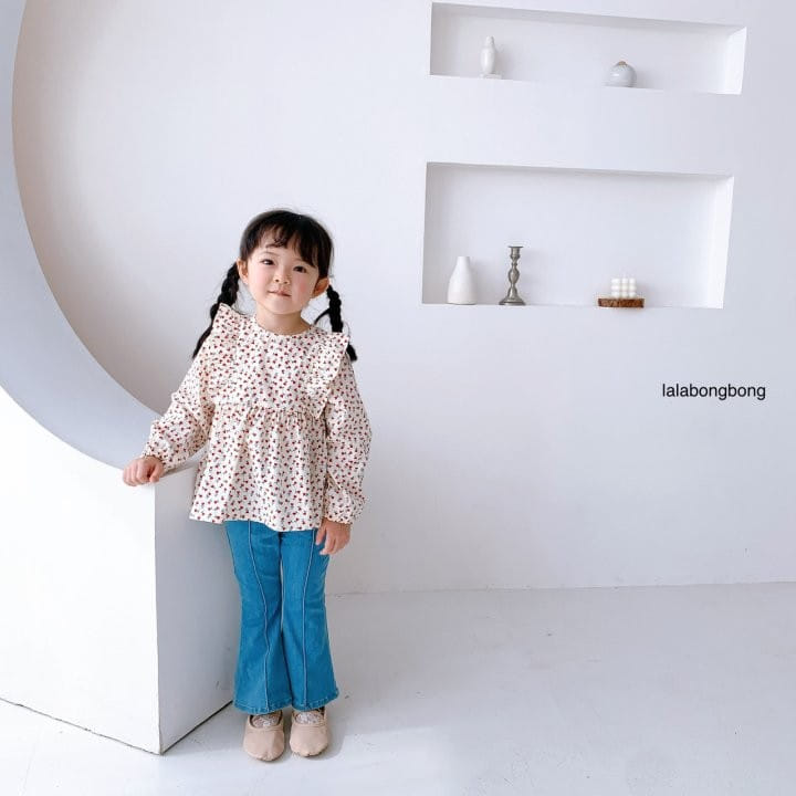 Lalabongbong - Korean Children Fashion - #childrensboutique - Heart Flower Blouse - 6