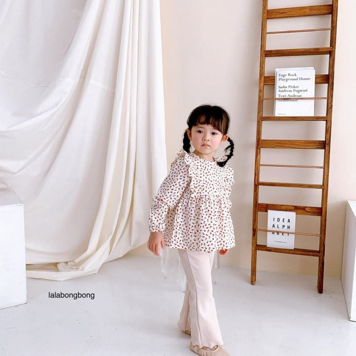 Lalabongbong - Korean Children Fashion - #designkidswear - Heart Flower Blouse - 7