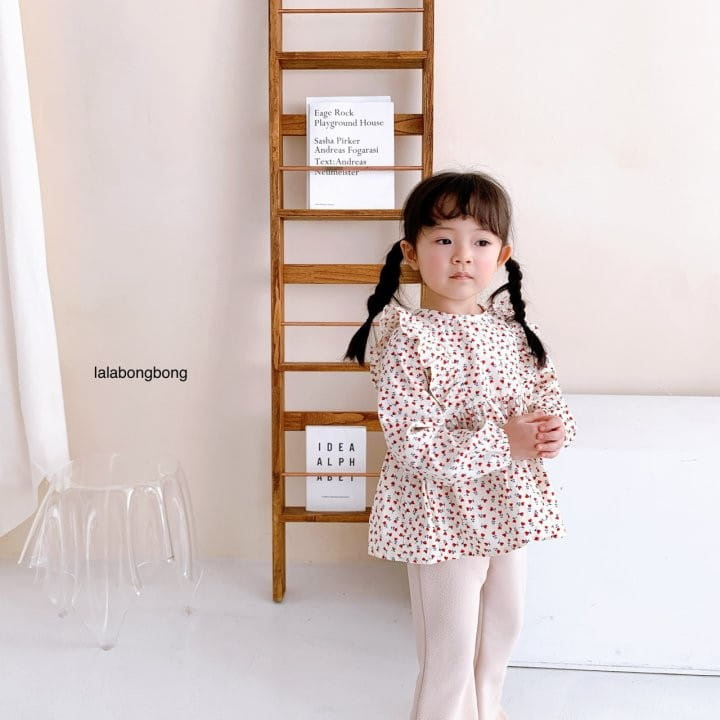 Lalabongbong - Korean Children Fashion - #fashionkids - Heart Flower Blouse - 9