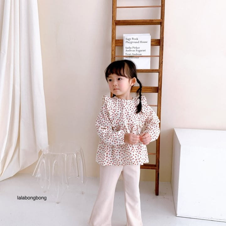 Lalabongbong - Korean Children Fashion - #kidsstore - Heart Flower Blouse - 11
