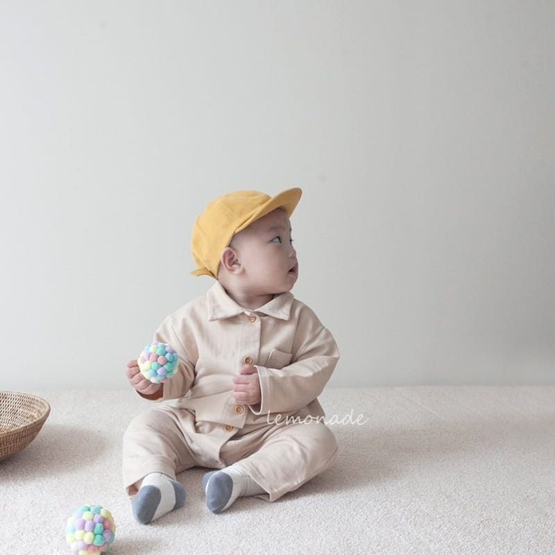 Lemonade - Korean Baby Fashion - #babyboutique - Muzi Collar Bodysuit - 4