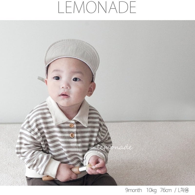Lemonade - Korean Baby Fashion - #babyclothing - Stripes Collar Tee