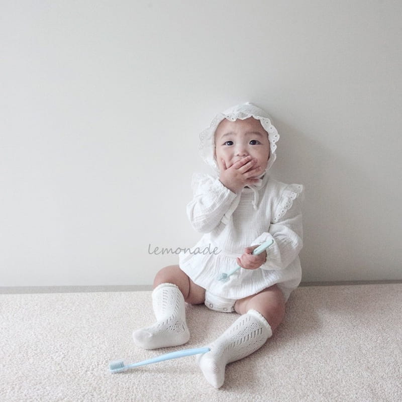 Lemonade - Korean Baby Fashion - #babyclothing - Milk Bonnet Bodysuit - 2