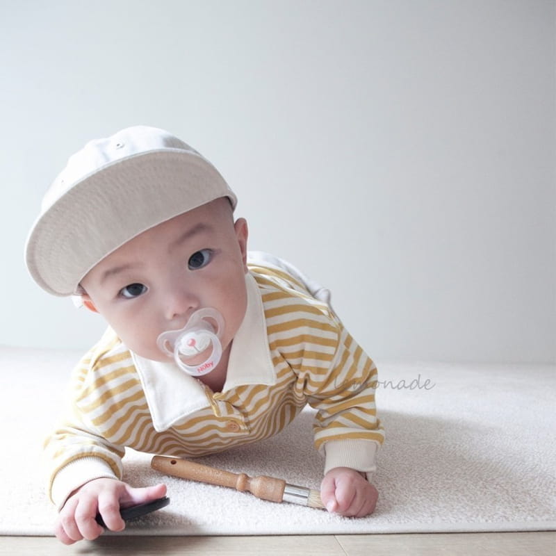 Lemonade - Korean Baby Fashion - #babyfashion - Stripes Collar Tee - 2