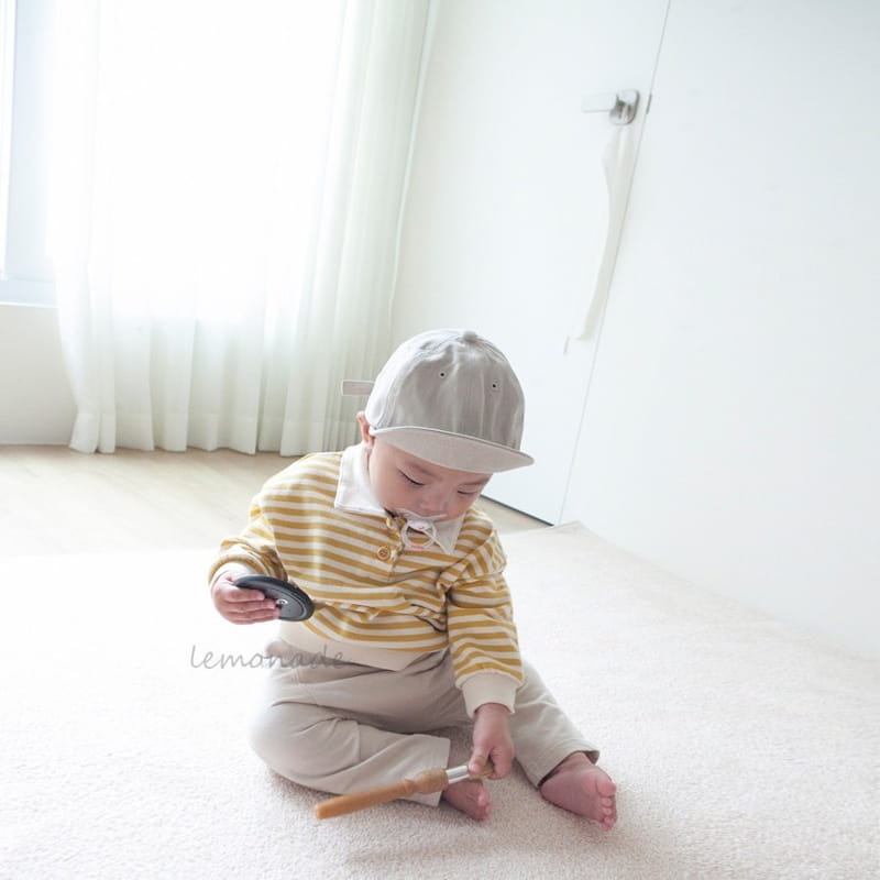 Lemonade - Korean Baby Fashion - #babyfever - Stripes Collar Tee - 3