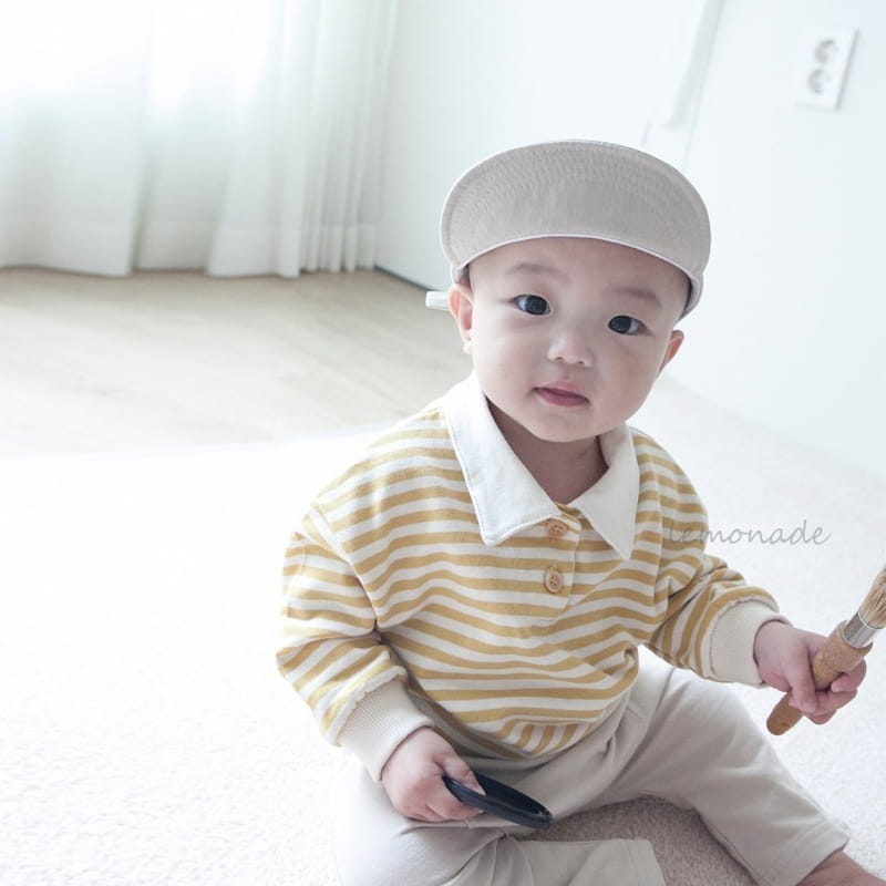 Lemonade - Korean Baby Fashion - #babyoninstagram - Stripes Collar Tee - 6