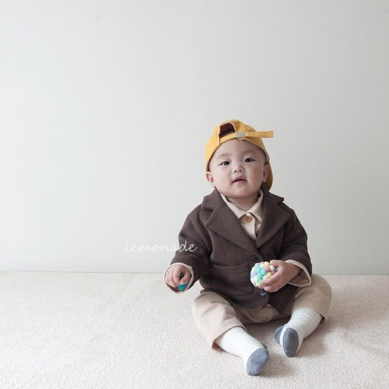 Lemonade - Korean Baby Fashion - #babyootd - Muzi Collar Bodysuit - 11