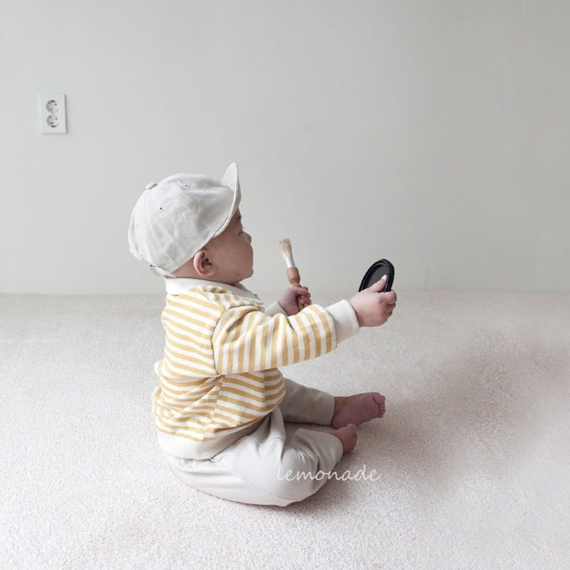 Lemonade - Korean Baby Fashion - #babyoutfit - Stripes Collar Tee - 8