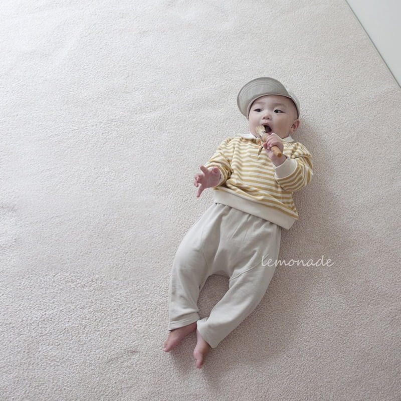Lemonade - Korean Baby Fashion - #babyoutfit - Stripes Collar Tee - 9