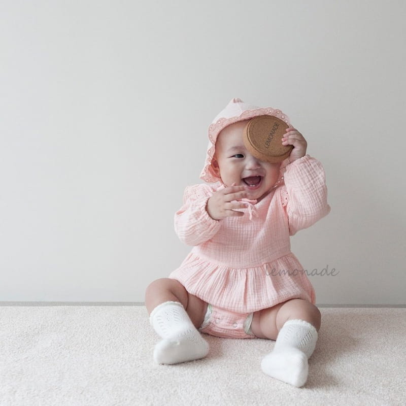 Lemonade - Korean Baby Fashion - #babywear - Milk Bonnet Bodysuit - 11