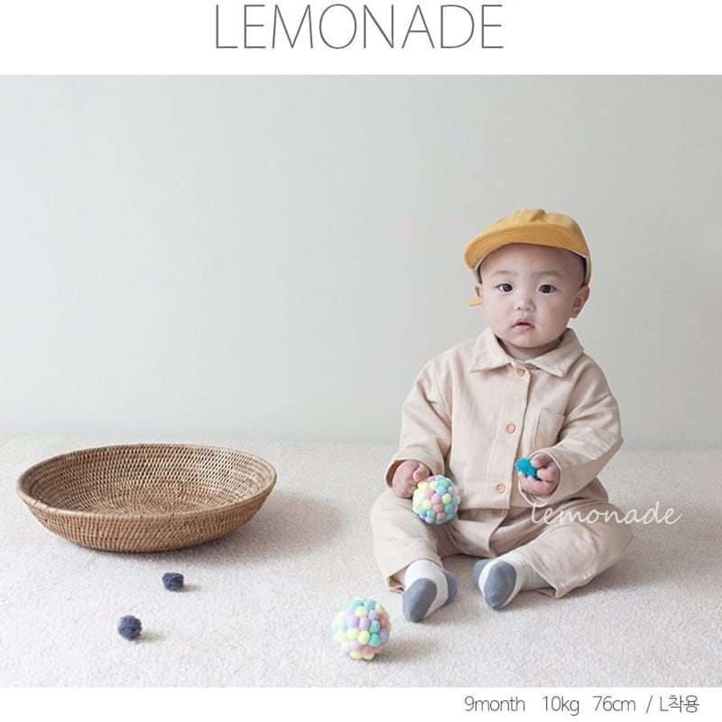 Lemonade - Korean Baby Fashion - #onlinebabyshop - Muzi Collar Bodysuit