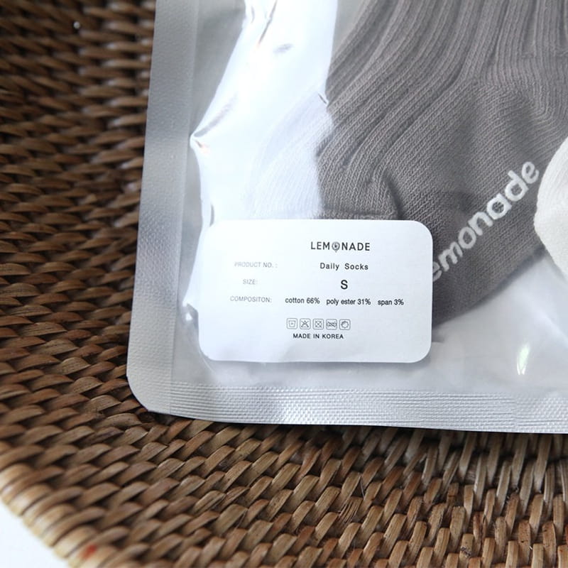 Lemonade - Korean Baby Fashion - #onlinebabyshop - Rib Socks - 12