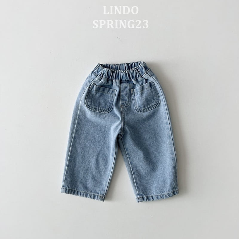 Lindo - Korean Children Fashion - #kidsshorts - Square Pocket Jeans